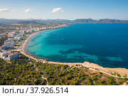 Пляж Кала Миллор на острове Майорка. Стоковое фото, фотограф Александр Салук / Фотобанк Лори