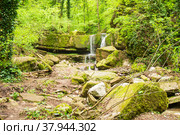 Река Каверзе, Каверзинские водопады. Горячий Ключ (2022 год). Стоковое фото, фотограф Алексей Букреев / Фотобанк Лори