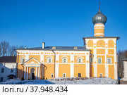 Варлаамо-Хутынский Спасо-Преображенский монастырь. Окрестности Великого Новгорода. Россия (2022 год). Стоковое фото, фотограф Анна Карасева / Фотобанк Лори