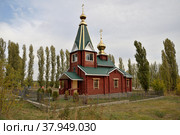 Church of Mitrofan Voronezh, Filonovo village, Voronezh region, Russia (2020 год). Стоковое фото, фотограф Алексей Антипов / Фотобанк Лори