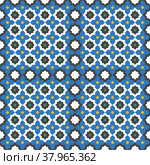 Rasterized copy: Classic Arabic Geometric seamless pattern (background-mockup) Стоковая иллюстрация, иллюстратор Елена  Попкова / Фотобанк Лори