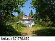 Дача архимандрита в Ботанческом саду на Соловецких островах. Стоковое фото, фотограф Николай Гернет / Фотобанк Лори