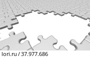 Assembling and disassembling puzzle elements. Стоковая анимация, аниматор WalDeMarus / Фотобанк Лори