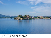 Старая крепость Корфу. Вид с моря. (2015 год). Стоковое фото, фотограф Свитич Олег / Фотобанк Лори