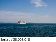 Паром в Тирренском море, дрога на остров Капри. Стоковое фото, фотограф Олег Молчанов / Фотобанк Лори