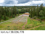 Певческое поле в парке Ваккосалми. Город Сортавала (2022 год). Редакционное фото, фотограф Румянцева Наталия / Фотобанк Лори