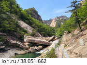Горы Кымгансан - Алмазные горы, Северная Корея (2019 год). Стоковое фото, фотограф Римма Тельнова / Фотобанк Лори