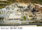View from height at the cement plant. City Bunol. Spain. Стоковое фото, фотограф Яков Филимонов / Фотобанк Лори