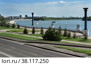 Город Омск, Иртышская набережная (2022 год). Редакционное фото, фотограф Виктор Топорков / Фотобанк Лори