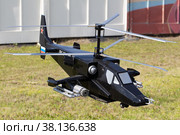 Model of the Russian combat helicopter Ka-52 (2022 год). Редакционное фото, фотограф Евгений Ткачёв / Фотобанк Лори