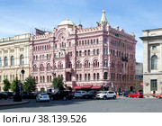 Доходный дом архитектора Н. П. Басина. Санкт-Петербург (2022 год). Редакционное фото, фотограф Сергей Афанасьев / Фотобанк Лори