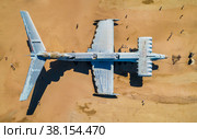 Ракетный корабль-экраноплан проекта 903 «Лунь». Окрестности Дербента, Дагестан. Аэросъемка. Стоковое фото, фотограф Сергей Цепек / Фотобанк Лори