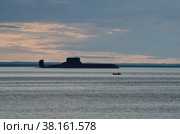 Атомная подводная лодка "Дмитрий Донской" в Арктике. Стоковое фото, фотограф Яковлев Сергей / Фотобанк Лори