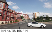 Crossroads of Karl Marx street, 1 and Baturina street, 10 in Kazan (2022 год). Редакционное видео, видеограф Потийко Сергей / Фотобанк Лори