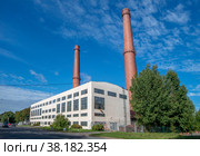 Кронштадт, котельная (2022 год). Редакционное фото, фотограф Геннадий Соловьев / Фотобанк Лори