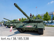 Танк Т-90М "Прорыв" на международном военно-техническом форуме "Армия-2022". Парк Патриот. Редакционное фото, фотограф Виктор Карасев / Фотобанк Лори