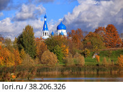 Церковь Покрова Пресвятой Богородицы. г. Гатчина. (2022 год). Стоковое фото, фотограф Роман Рожков / Фотобанк Лори