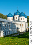 Свято-Юрьев монастырь. Крестовоздвиженский собор. Великий Новгород (2019 год). Стоковое фото, фотограф Александр Щепин / Фотобанк Лори