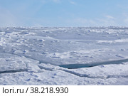 Winter ice landscape. Nanural winter background. Стоковое фото, фотограф Сергей Пристяжнюк (Serg Zastavkin) / Фотобанк Лори