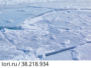 Winter ice landscape. Nanural winter background. Стоковое фото, фотограф Сергей Пристяжнюк (Serg Zastavkin) / Фотобанк Лори