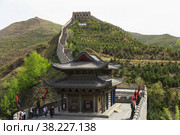 Yanmenguan, Great Wall of China. Datong, Shanxi Province. Великая Китайская Стена в првоинции Шэньси, участок Янменгуань (2018 год). Редакционное фото, фотограф Римма Тельнова / Фотобанк Лори