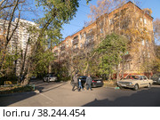 Москва, СВАО, микрорайон Марфино, улица Кашёнкин Луг, 9. Дом включен в Программу реновации, подлежит расселению и сносу (2022 год). Редакционное фото, фотограф Наталья Николаева / Фотобанк Лори