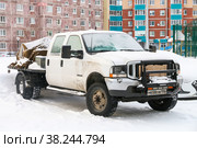 Ford F-250 Super Duty (2021 год). Редакционное фото, фотограф Art Konovalov / Фотобанк Лори