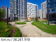 Современный жилой район. Стоковое фото, фотограф Старостин Сергей / Фотобанк Лори