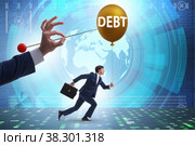 Debt and loan concept with balloon. Стоковое фото, фотограф Elnur / Фотобанк Лори