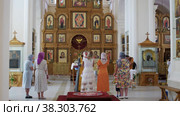 RUSSIA, KAZAN 08-28-2022: Christian Orthodox Church. Редакционное видео, видеограф Константин Шишкин / Фотобанк Лори
