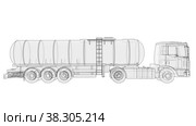 Truck with tank concept. Стоковое видео, видеограф Кирилл Черезов / Фотобанк Лори