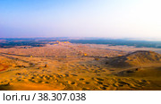 Aerial Panorama of Palmyra columns and ancient city,, Syria (2011 год). Стоковое фото, фотограф Сергей Майоров / Фотобанк Лори