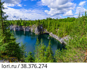 Scenery in the Mining park Ruskeala. Стоковое фото, фотограф Михаил Аккуратoв / Фотобанк Лори