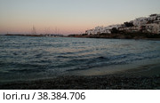 sunset Nousa Paros Greece mediteranean island aegean. Стоковое фото, фотограф Andreas Muth-Hegener / Фотобанк Лори