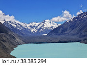Nature of Tasman Glacier, New, Zealand, Стоковое фото, фотограф Сергей Стрелков / Фотобанк Лори