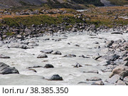 Nature of Hooker valley, New Zealand. Стоковое фото, фотограф Сергей Стрелков / Фотобанк Лори