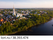 Aerial view of Shuya. Стоковое фото, фотограф Яков Филимонов / Фотобанк Лори