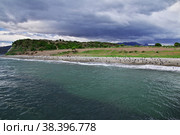 Penguins on the island in Beagle channel close Ushuaia city, Tierra del Fuego, Argentina (2019 год). Стоковое фото, фотограф Сергей Стрелков / Фотобанк Лори