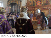 Панихида в Бобреневом монастыре (2018 год). Редакционное фото, фотограф Дмитрий Неумоин / Фотобанк Лори
