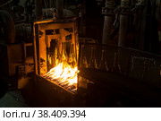 Plant for the production of bottles, glass plant. Стоковое фото, фотограф Сергей Буторин / Фотобанк Лори