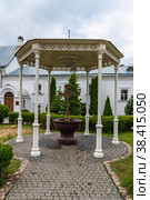Holy spring of water on the territory of the Holy Transfiguration Cathedral, Valaam Island, Republic of Karelia, Russia (2021 год). Редакционное фото, фотограф Михаил Аккуратoв / Фотобанк Лори