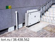 Special mechanized stair lift for the disabled. Стоковое фото, фотограф FotograFF / Фотобанк Лори