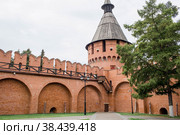 Тульский Кремль в теплый осенний день. Памятник архитектуры 16 века. 500 лет Кремлю. Город Тула. Россия. (2020 год). Стоковое фото, фотограф Photojuli / Фотобанк Лори