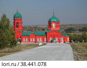 Церковь Рождества Богородицы  в музее-заповеднике "Куликово поле" (Монастырщино, Тульская область) (2014 год). Редакционное фото, фотограф Татьяна Цибушок / Фотобанк Лори
