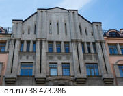 Доходный дом Р.И. Берштейна, деталь фасада, каменноостровский проспект, санкт-петербург (2022 год). Стоковое фото, фотограф Короленко Елена / Фотобанк Лори