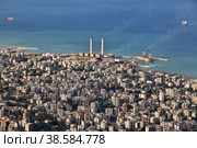 The view of Jounieh, Lebanon (2017 год). Стоковое фото, фотограф Сергей Стрелков / Фотобанк Лори