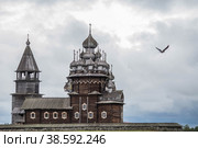 Church of the Transfiguration of the Lord on Kizhi Island, Russia, Republic of Karelia (2014 год). Редакционное фото, фотограф Photojuli / Фотобанк Лори