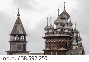 Church of the Transfiguration of the Lord on Kizhi Island, Russia, Republic of Karelia (2014 год). Редакционное фото, фотограф Photojuli / Фотобанк Лори