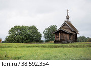 The Church of the Resurrection of Lazarus. Kizhi Island. Republic of Karelia (2014 год). Редакционное фото, фотограф Photojuli / Фотобанк Лори