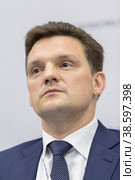 Russia. Saint-Petersburg. XXIII St. Petersburg International Economic Forum 2019. SPIEF 2019 participants. Russian statesman and manager, General Director of FSUE Russian Post Nikolay Podguzov. Россия. Санкт-Петербург. XXIII Петербургский международный экономический форум 2019. Участники ПМЭФ-2019. Российский государственный деятель и управленец, генеральный директор ФГУП Почта России Николай Подгузов. Редакционное фото, фотограф Алексей Смышляев / Фотобанк Лори